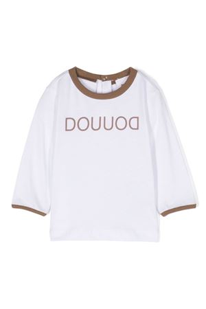 tshirt in cotone bianco DOUUOD KIDS | DT8500Z0761100BG